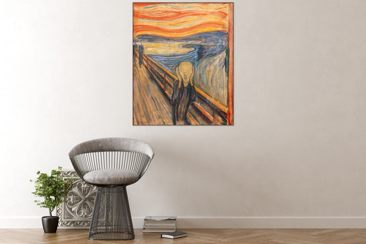 Peinture acoustique « Le Cri » – Edvard Munch, œuvre murale insonorisante