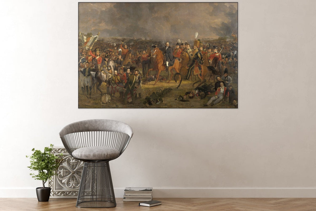 Peinture acoustique « La Bataille de Waterloo » – Jan Willem Pieneman, œuvre murale insonorisante