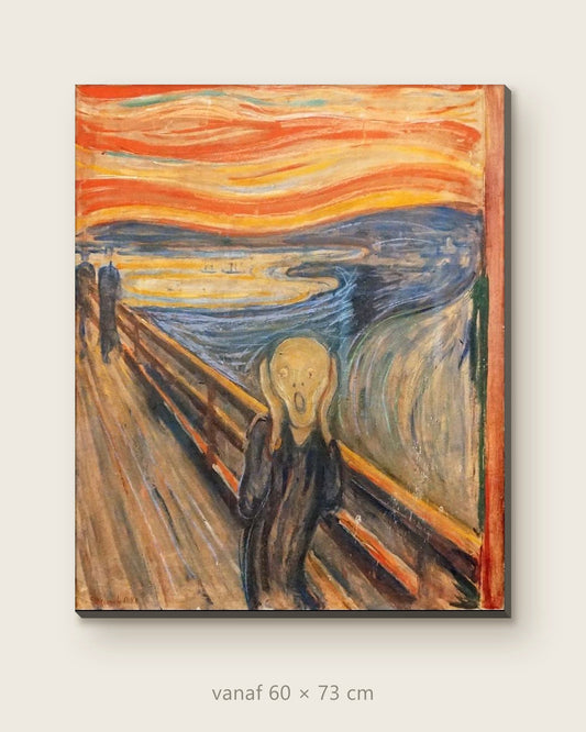 Akoestisch schilderij De Schreeuw – productfoto op effen achtergrond