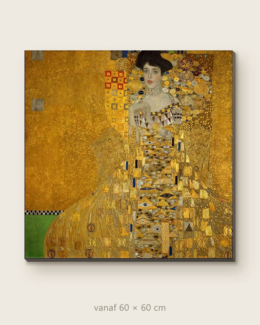 Akoestisch schilderij Portret van Adèle Bloch-Bauer I – productfoto op effen achtergrond