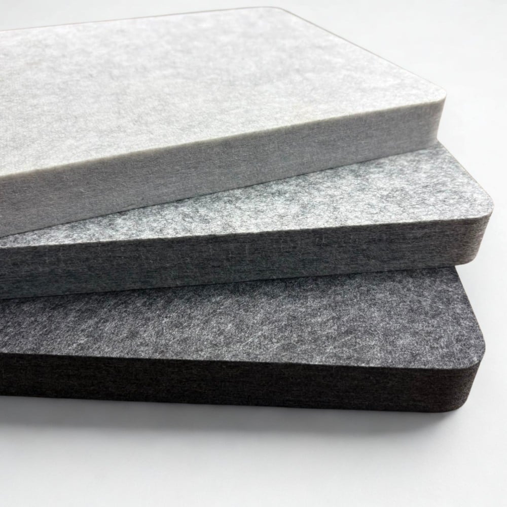 EASYfelt Panel 25 mm in de drie grijstinten