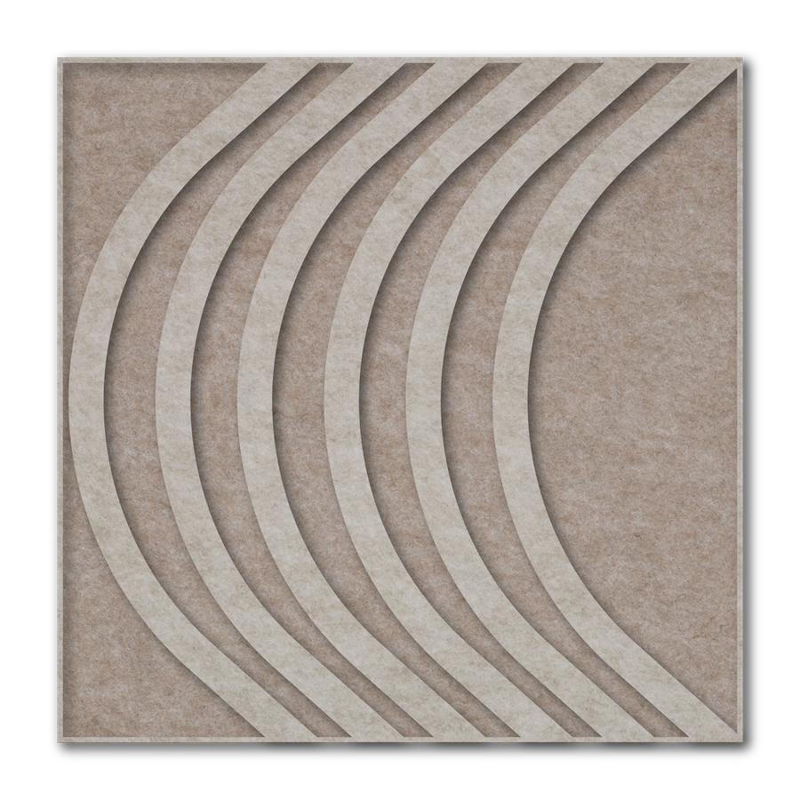 Akoestisch schilderij Bow – Scandinavische 3D wandkunst