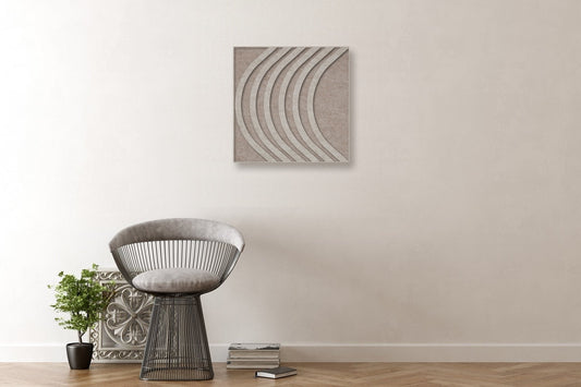 Akoestisch schilderij Bow – sfeerfoto in interieur