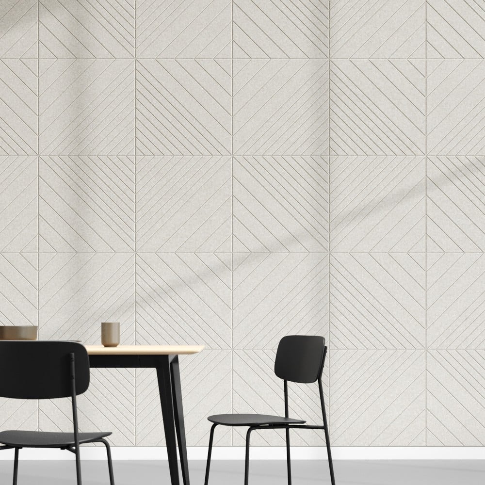 Tile Angle C in Light Beige van 60 × 60 cm