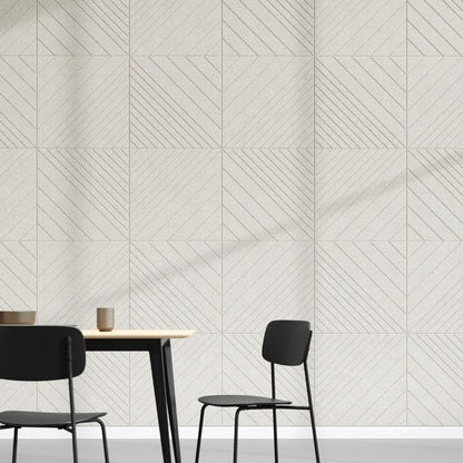 Tile Angle C in Light Beige van 60 × 60 cm