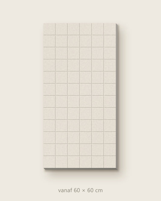 Akoestische wandtegels Grid – productfoto op effen achtergrond